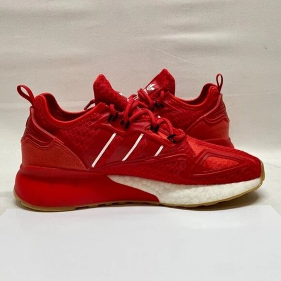 Adidas ZX 2K Red Men's 7 Sneaker Athletic Shoe 2021 New Without Box - Picture 6 of 15